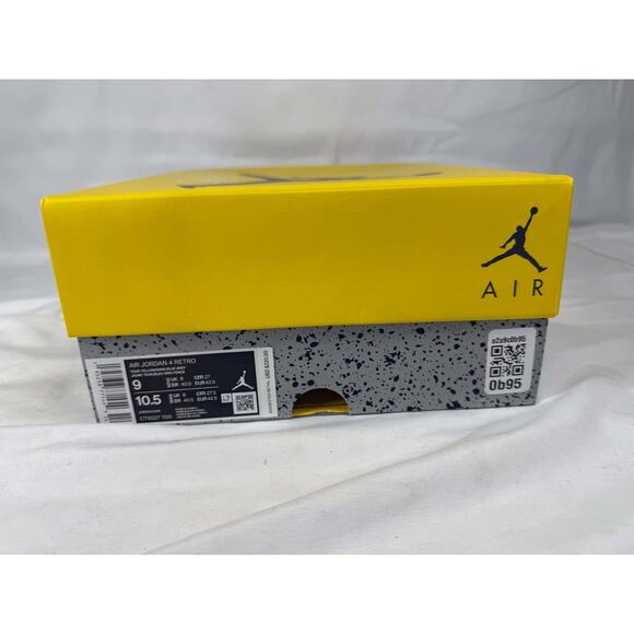 Men\'s US Size 9 Nike Jordan 4 Retro Lightning Yellow SPB-JB 364937 main image 4